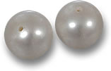 Perles de perles argentées et blanches