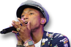 Bagues et bracelets en pierres précieuses de Pharrell