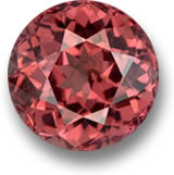 Round Malaya Garnet Gem