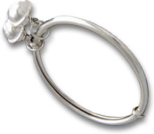 Thai Silver Baby Anklet with Bell