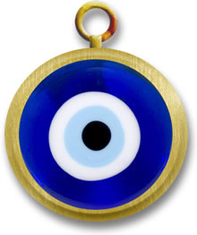 Pendentif Nazar en or turc