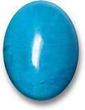 Pierre précieuse cabochon turquoise