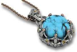 Turquoise Necklace Pendant