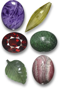 Piedras preciosas facetadas, talladas y cabujones por menos de $50