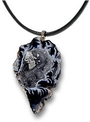 Agate Geode Pendant Necklace