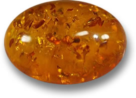 Orange Amber Gemstone
