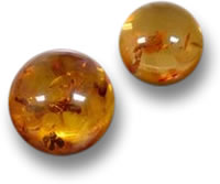 Round Amber Cabochons