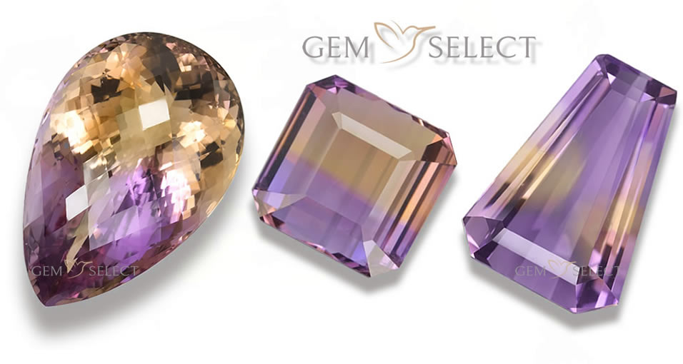 Large Photo of a Color Blocking Gem - Ametrine