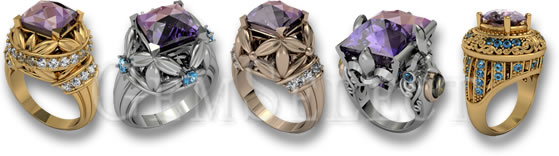 Ametrine Rings from GemSelect