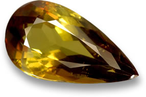 Multicolor andalusite gemstone