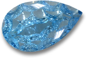 Mixed Fantasy-Cut Blue Topaz Gem