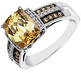Gold Axinite Ring