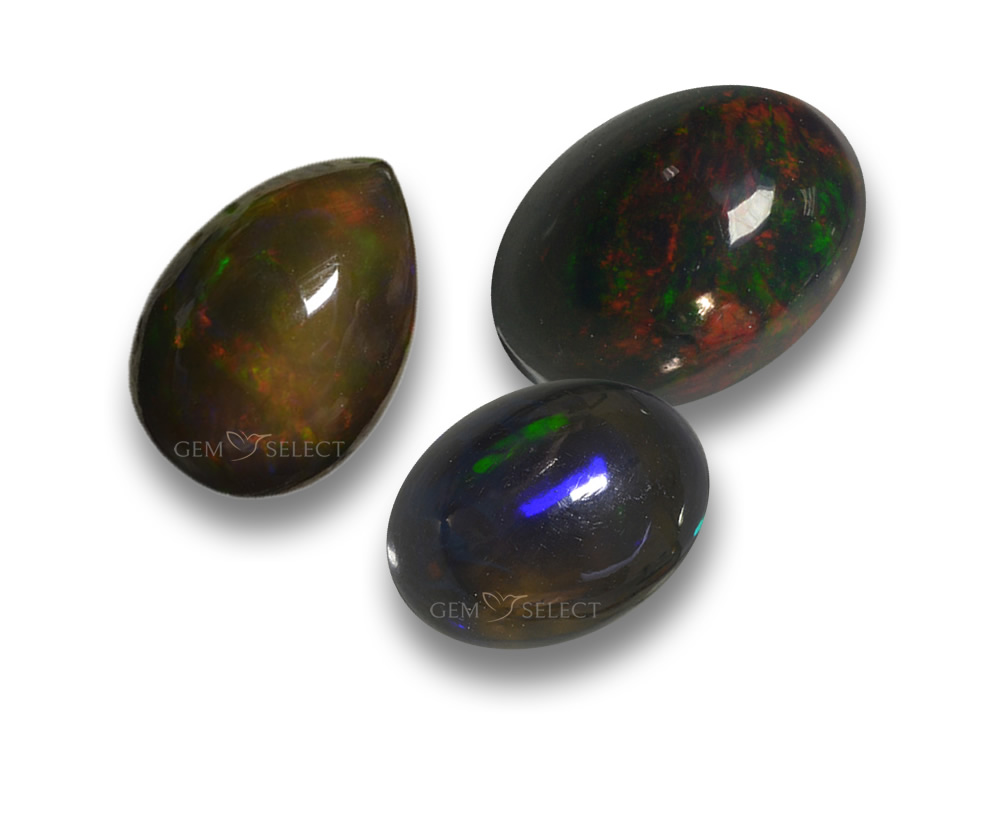 Black Opal Gemstone Information - GemSelect
