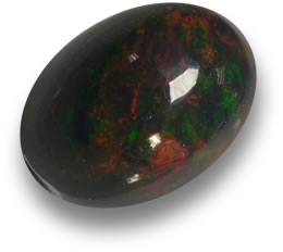 Mehrfarbiger schwarzer Opal-Edelstein