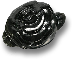 Jade Hotan Rose Sculpté Noir