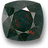 Cushion-cut Bloodstone