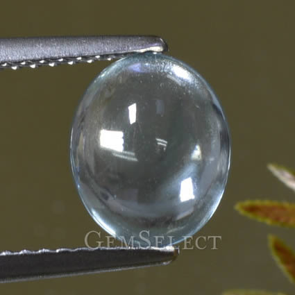 Aquamarine Cabochon with Vitreous Luster