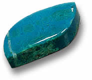 حجر كريم كريزوكولا أزرق