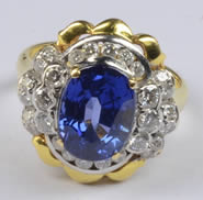 Saphir-Edelstein-Ring