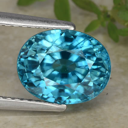 Bright and Brilliant Blue Zircon