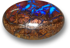 Brauner Boulderopal-Edelstein