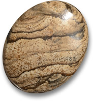 Piedra preciosa de jaspe marrón