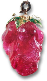 Caesar's Ruby - Rubellite Tourmaline Pendant