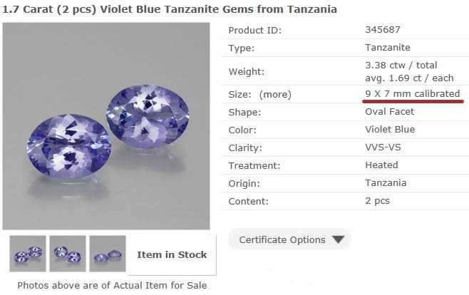 Gemstone Detail Page from GemSelect - Large Image