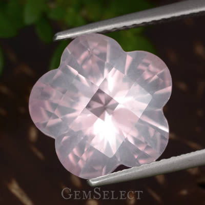 Rose Quartz Flower Carving