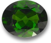 Pietra preziosa cromata diopside