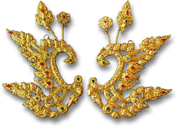 Thai Classical Dance Ear Ornaments