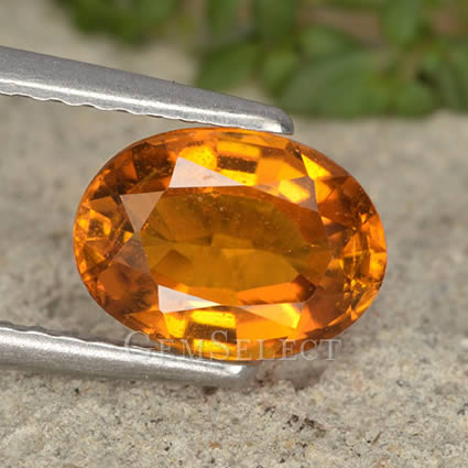 Faceted Golden Clinohumite