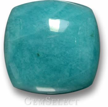 Cabochon in Amazzonite a Forma di Cuscino