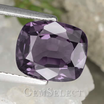 Cushion-Shaped Purple Spinel Gemstone