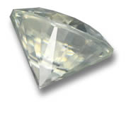 Round diamond-cut gemstone