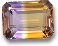 Emerald-Cut Ametrine Gem