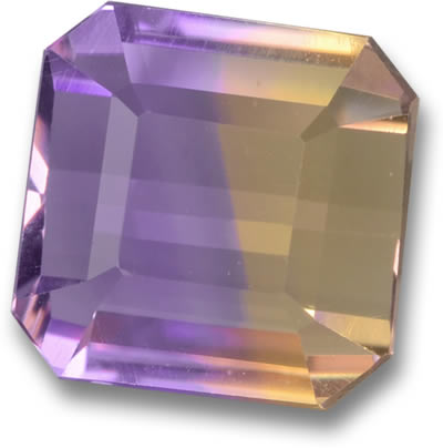 Emerald-Cut Ametrine Gemstone