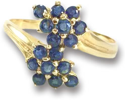 Bague Saphir Bleu Estate