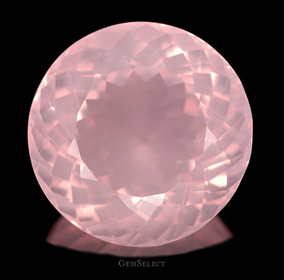 Piedra preciosa de cuarzo rosa