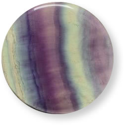 Multicolor fluorite gemstone