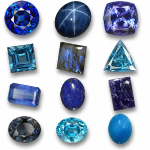 Blue gemstones from GemSelect