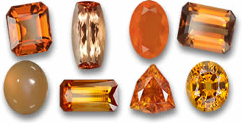 Buy orange gemstones from GemSelect