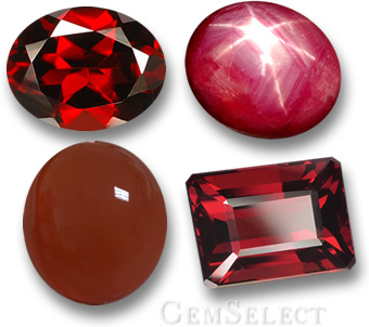 Natural Red Gemstones