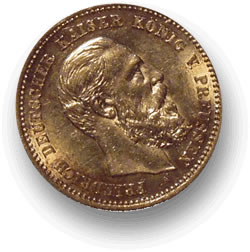 Prussian 10 Mark Coin from the Hesse Crown Jewels
