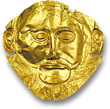 Gold Mycenaean Funeral Mask