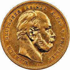 Prussian 10 Mark Coin from the Hesse Crown Jewels