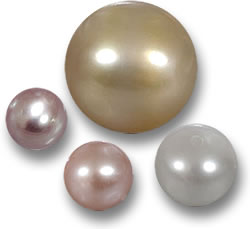 White, Pink and Golden Pearls