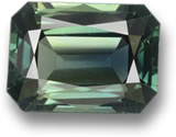 Octagonal Green Sapphire