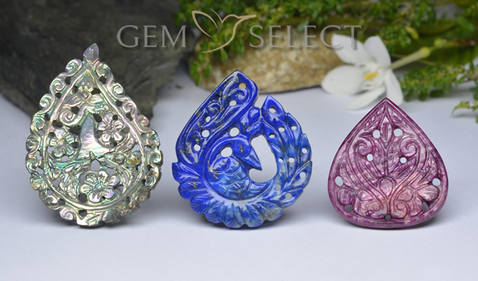 Natural Hand Carved Gemstones