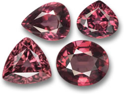 Gemmes de zircon rose